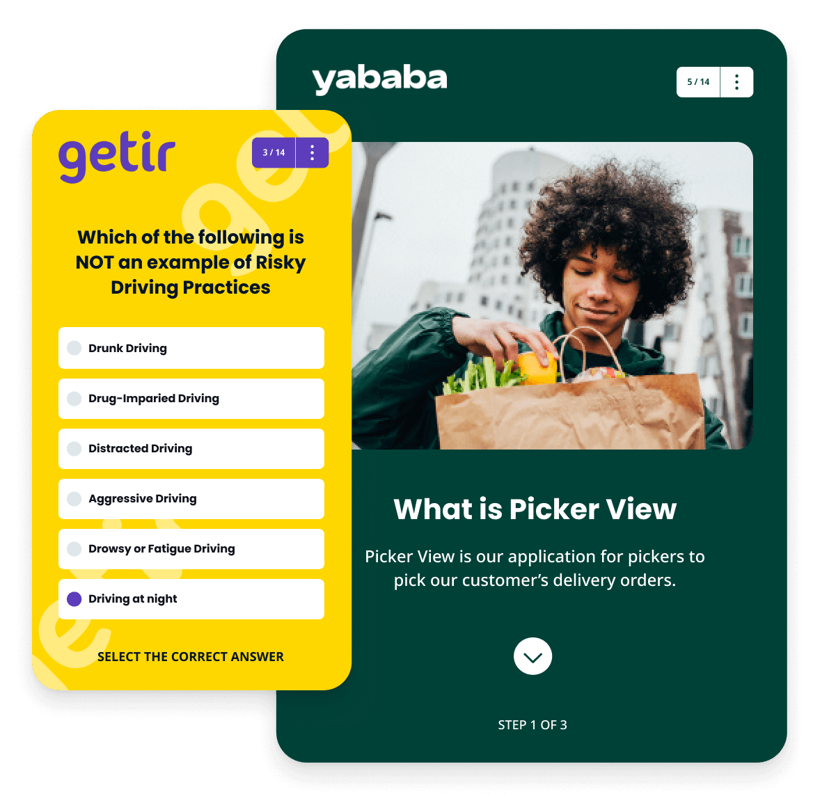 Bite-sized training for Getir and Yababa by EdApp