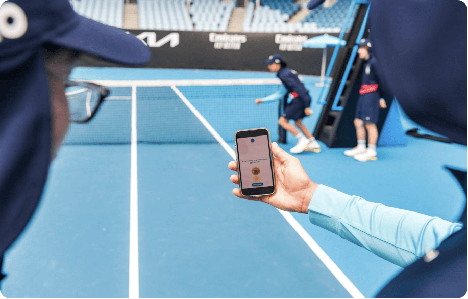 EdApp gamification features helps train the ball kids for the Australian Open